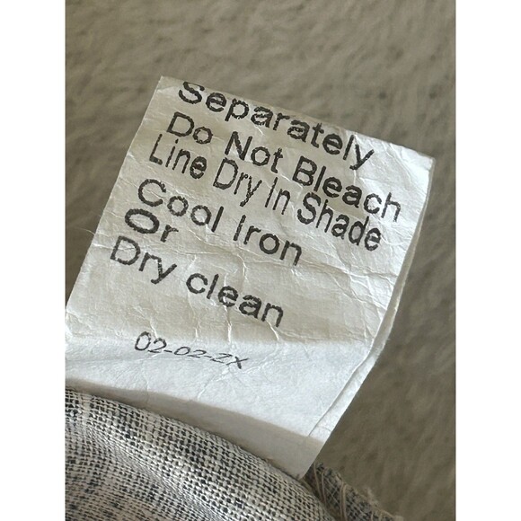 Lungo L'arno Beige Linen Blouse Snakeskin Print Artsy Boho Lagenlook Size 2X - Picture 8 of 10